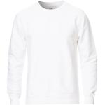 Ekologiska Vita Sweatshirts från Colorful Standard i Storlek XXL med Rund ringning för Herrar 