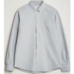 Ekologiska Gråa Oxford-skjortor från Colorful Standard i Storlek S med Button down för Herrar 