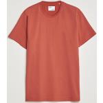 Ekologiska Röda Kortärmade Kortärmade T-shirts från Colorful Standard i Storlek XS med Rund ringning för Herrar 