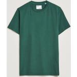 Ekologiska Smaragdgröna Kortärmade Kortärmade T-shirts från Colorful Standard i Storlek XS med Rund ringning för Herrar 