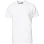 Ekologiska Vita Kortärmade Kortärmade T-shirts från Colorful Standard i Storlek XXL med Rund ringning för Herrar 