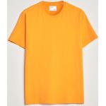Ekologiska Orange Kortärmade Kortärmade T-shirts från Colorful Standard i Storlek M med Rund ringning för Herrar 