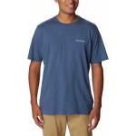 Blåa Kortärmade Tränings t-shirts från Columbia på rea i Storlek M i Jerseytyg för Herrar 