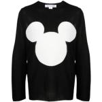 Svarta Disney Stickade tröjor från Comme des Garçons med Rund ringning för Damer 