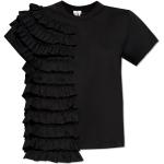 Svarta Kortärmade T-shirts med volang från Comme des Garçons i Bomull för Damer 