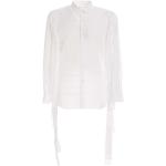 Formella Vita Kostymskjortor Asymmetriska i Bomull för Herrar 