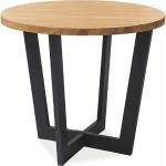Svarta Runda matbord från Skånska Möbelhuset med diameter 90cm i Ek 