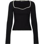 Svarta Långärmade Långärmade T-shirts från Gina Tricot i Storlek XS 