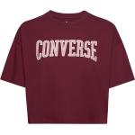 Röda Kortärmade Tränings t-shirts från Converse i Storlek XS 