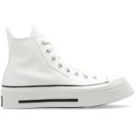 Vita Höga sneakers från Converse Chuck Taylor med Fyrkantig tå i Konstläder för Damer 