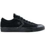Svarta Skinnsneakers från Converse Star Player Ox i storlek 44,5 med rundad tå i Mocka för Herrar 