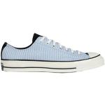 Randiga Ljusblåa Låga sneakers från Converse Chuck Taylor i storlek 42,5 med rundad tå i Textil för Herrar 