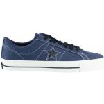 Blåa Canvas sneakers från Converse One Star på rea i storlek 42,5 med rundad tå i Textil för Herrar 