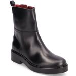 Cool Elevated Ankle Bootie Shoes Boots Ankle Boots Ankle Boots Flat Heel Black Tommy Hilfiger