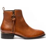 Bruna Ankle-boots på rea med Klackhöjd till 3cm i Läder för Damer 