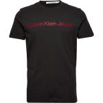 Svarta Kortärmade Kortärmade T-shirts från Calvin Klein Jeans i Storlek XXS 
