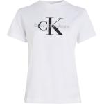 Vita Kortärmade Kortärmade T-shirts från Calvin Klein Jeans i Storlek XS 