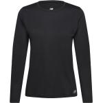 Svarta Långärmade Långärmade T-shirts från New Balance i Storlek S 
