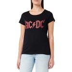 Svarta AC/DC Band t-shirts i Storlek XL i Bomull för Damer 