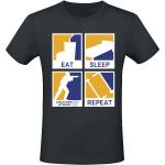 Counter-Strike - gaming T-shirt - 2 - Eat Sleep Repeat - S XXL - för Herr - svart