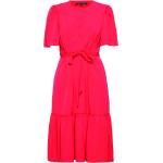 Courtney Crepe Tiered Dress Pink French Connection