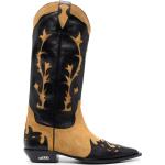 Svarta Cowboy-boots på rea i storlek 38 med spetsig tå i Kalvskinn för Damer 