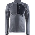 Ljusgråa Löpartröjor från Craft Thermal i Storlek XL i Polyester för Herrar 