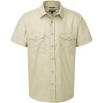 Beige Kortärmade Kortärmade skjortor från Craghoppers på rea i Storlek XL för Herrar 