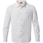 Vita Långärmade Långärmade skjortor från Craghoppers NosiLife på rea i Storlek XL för Herrar 