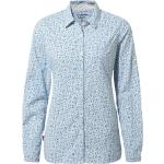 Sommar Blåa Långärmade Långärmade skjortor från Craghoppers NosiLife på rea i Storlek S i Polyamid för Damer 