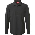 Svarta Långärmade Långärmade skjortor från Craghoppers på rea i Storlek S i Polyester för Herrar 