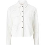 Hålmönstrade Krämfärgade Skjortjackor med fransar från Cream på rea i Storlek XS i Denim för Damer 