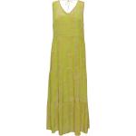 Maxilånga Limegröna Ärmlösa V-ringade klänningar från Cream på rea i Storlek XL med V-ringning för Damer 