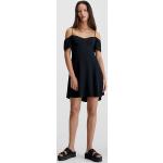 Crepe Off-Shoulder Mini Dress