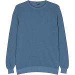 Kornblåa Långärmade Sweatshirts från FEDELI i Storlek L för Herrar 