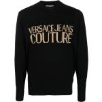 Svarta Långärmade Kashmir tröjor från Versace Versace Jeans på rea i Storlek L i Bomullsblandning för Herrar 