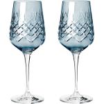 Safirblåa Vitvinsglas 2 delar i Glas 