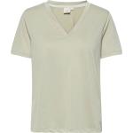 Crmodala T-Shirt Tops T-shirts & Tops Short-sleeved Green Cream