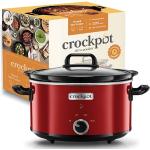 Crock-Pot Schongarer Slow Cooker | 2 temperaturinställningar + varmhållningsfunktion | 3,5 liter (3–4 personer) | röd [SCV400RD]