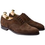 Mörkbruna Oxford-skor i storlek 41 för Breda fötter i Mocka för Herrar 