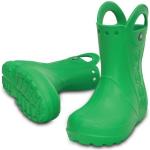 Gröna Barngummistövlar från Crocs Vattenresistena i storlek 25 