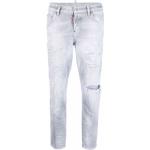 Gråa Slitna jeans från DSQUARED2 på rea med L36 med W34 i Storlek 3 XL i Denim för Damer 
