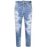 Blåa Slitna jeans från DSQUARED2 på rea i Storlek L i Denim för Damer 