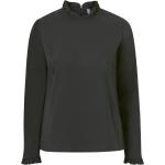 Svarta Långärmade blusar med volang från Culture med stretch i Storlek 3 XL i Bomullsblandning för Damer 