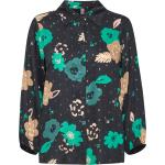 Hållbara Prickiga Gröna Långärmade blusar med glitter från Culture på rea i Storlek 3 XL för Damer 