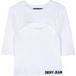 Vita Kortärmade Kortärmade toppar från DKNY | Donna Karan i Bomullsblandning för Damer 