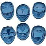 cuticuter Power Rangers Pack kakskärare, blå, 16 x