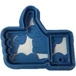 cuticuter sociala nätverk som Facebook formad, blå