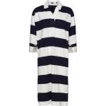 D1. Feminine Striped Rugger Dress Blue GANT