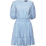 Blåa Korta klänningar med puffärm från Gant i Storlek L för Damer 
